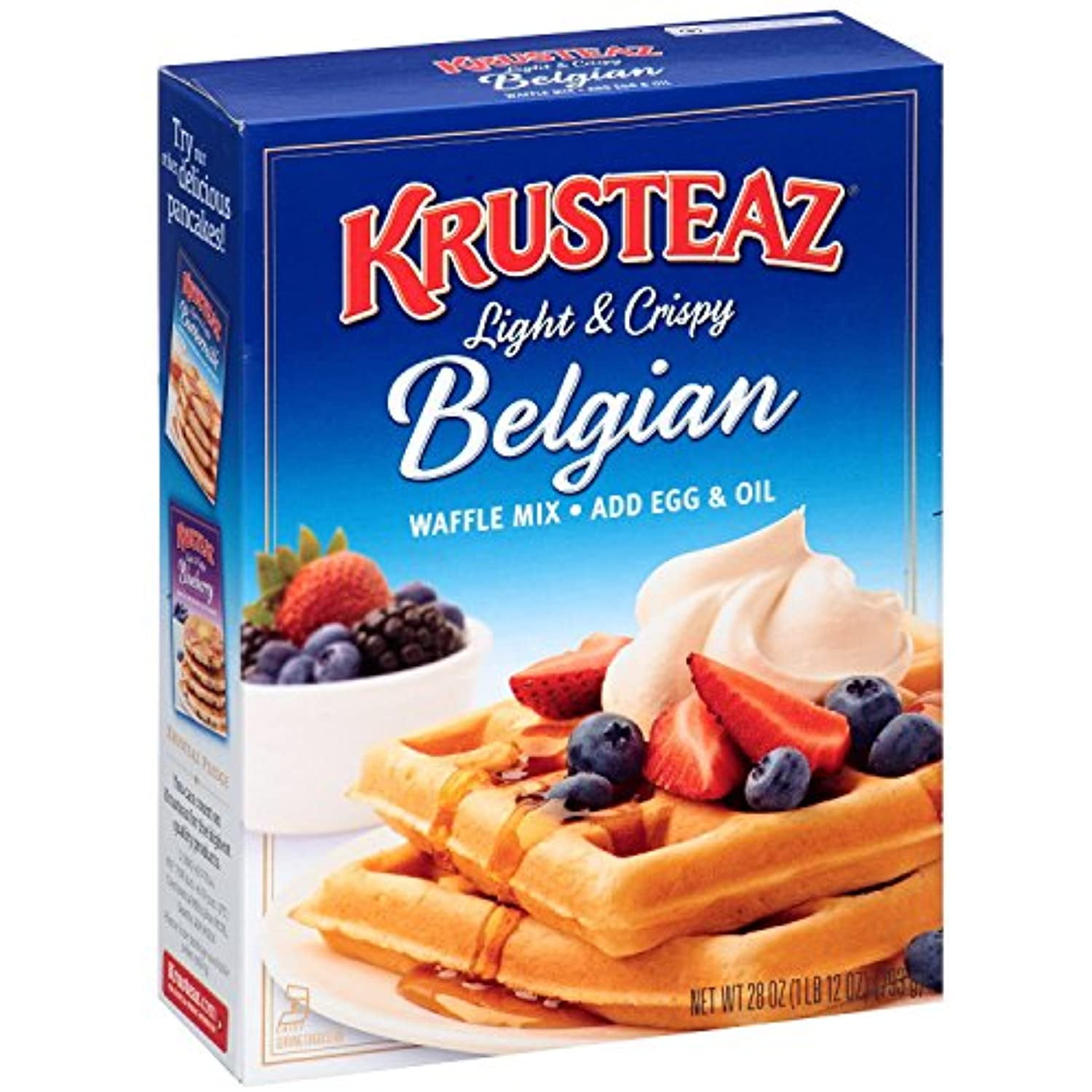 Krusteaz Belgian Waffle Mix, 28 Oz, (Pack Of 1)