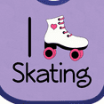 thumbnail image 4 of Inktastic Roller Skate Lover Girls Baby Bib, 4 of 4