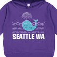 thumbnail image 3 of Inktastic Seattle Washington Cute Whale Travel Toddler Hoodie, 3 of 4