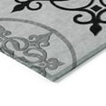 thumbnail image 4 of Addison Rugs Chantille Indoor/Outdoor Transitional Scrolls Gray Washable Round Rug, 8' x 8', 4 of 6
