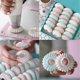 thumbnail image 4 of 4 Pieces Large Stainless Steel Reusable Cake Flower Piping Tips Dropping Decorating Tips Tools Set for Pie Biscuit Cakes Cream Pastry, 4 of 5