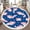 Color 2, variant on Washable Non Slip 3ft Round Rug, Be kind to your mind quotes typography design sun cloud Circle Area Rugs with Tassels Carpet for Nursery Bedroom Living Room Playroom Tent rug Tent Castle