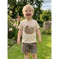thumbnail image 4 of BemeyourBBs Toddler Baby Boys Summer Clothes Infant Baby Boy Hunting Outfit Camouflage Short Sleeve Crew Neck T Shirt Elastic Waist Pockets Shorts 2 Piece Set, 4 of 9