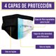 thumbnail image 2 of Cubrebocas desechable Lutema 4 capas de proteccion 50 piezas Negro Infante, 2 of 5