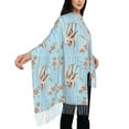 thumbnail image 4 of Honeii Octopus Print Scarf Oversized Scarf Tassel Fall Winter Thick Scarf Warm Shawl Women,Women's Scarves & Wraps, 4 of 8