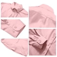 thumbnail image 5 of Stretch Mens Dress Shirts Long Sleeve Regual Fit Solid for Men Wrinkle Free Button Down Shirt Lapel Collar Bussiness Top, 5 of 5