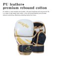 thumbnail image 2 of Peggybuy Demi-Doigt Gants de Boxe PU Gants de Formation en Cuir Accessoires de Formation de Boxe, 2 of 8