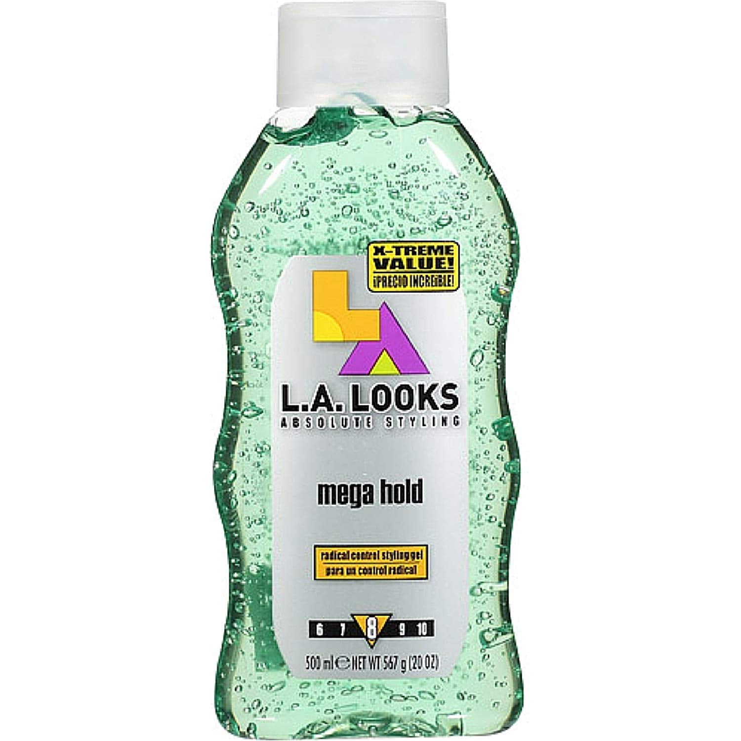 La Looks Gel 8 FlexHold 20 Ounce (Green) (591ml) (3 Pack)