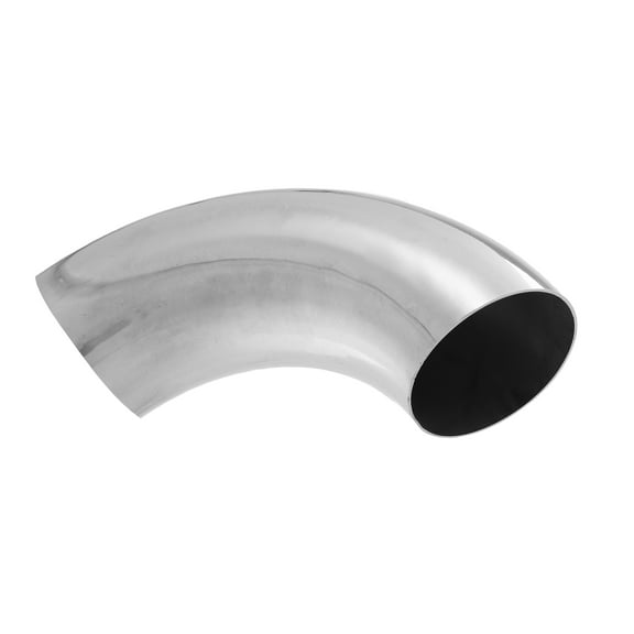 Unique Bargains 1Pcs OD 3 Inch 90 Degree Mandrel Bend Elbow Exhaust Elbow Pipe for Car SS304 Stainless Steel Silver Tone