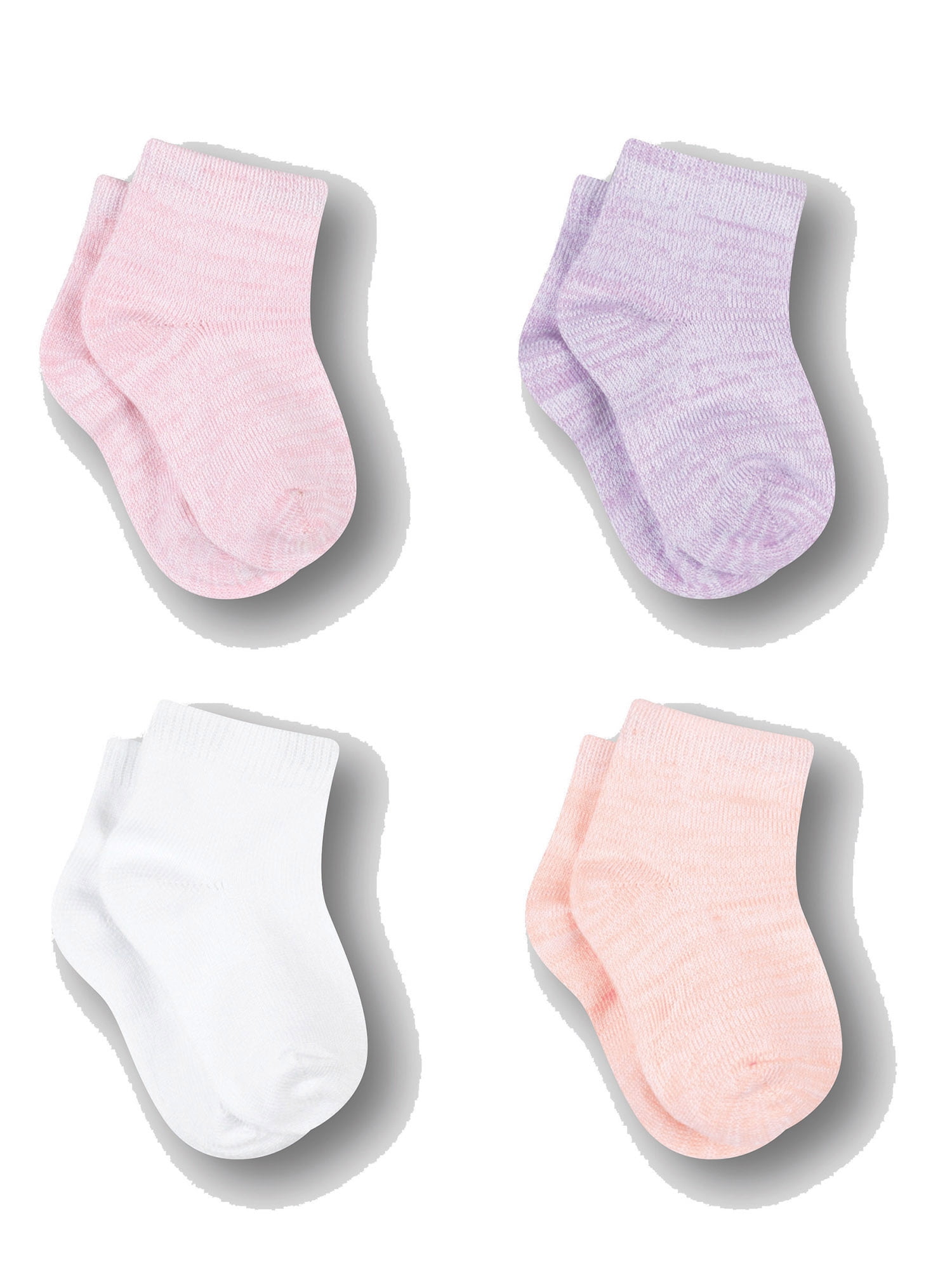Hanes - Hanes Toddler Girls Socks, 4 Pack Ankle Comfort Soft (Toddler ...
