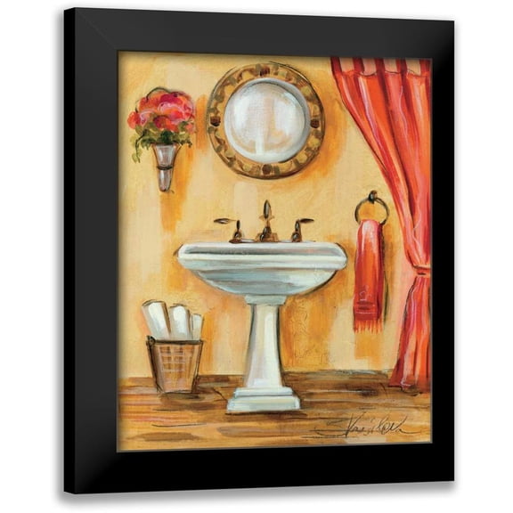 Vassileva, Silvia 12x14 Black Modern Framed Museum Art Print Titled - Tuscan Bath IV