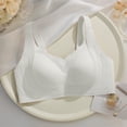 thumbnail image 4 of Brasier sin Varillas Mujer Sujetador Push up de Látex sin Costuras para Mujer, Talla Pequeña, Talla Grande, con Tiras de Gelatina, Soporte Suave, Cómodo, Malla Transpirable, Copa Fija. Grande, 4 of 5