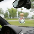 thumbnail image 4 of Blukids Pendant Car Diffusers for Essential Oils Car Hanging Perfume Bottle Car Hanging Air Freshener Mirror Trim Automatic Air Freshener Air Diffuser Glass Perfume Bottle(Pink), 4 of 6