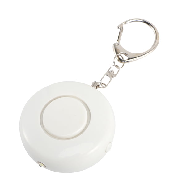 OUNONA Emergency Alarms Round Electronic Personal Safety Loud Panic Security Keychain Alarm Anti-Attack Sensors (Black)