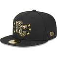 thumbnail image 3 of Men's New Era  Black Kansas City Royals 2024 Armed Forces Day On-Field 59FIFTY Fitted Hat, 3 of 5