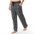 thumbnail image 4 of Pantalón de pijama Fruit of the Loom, tejido con franela gris, 4 of 5