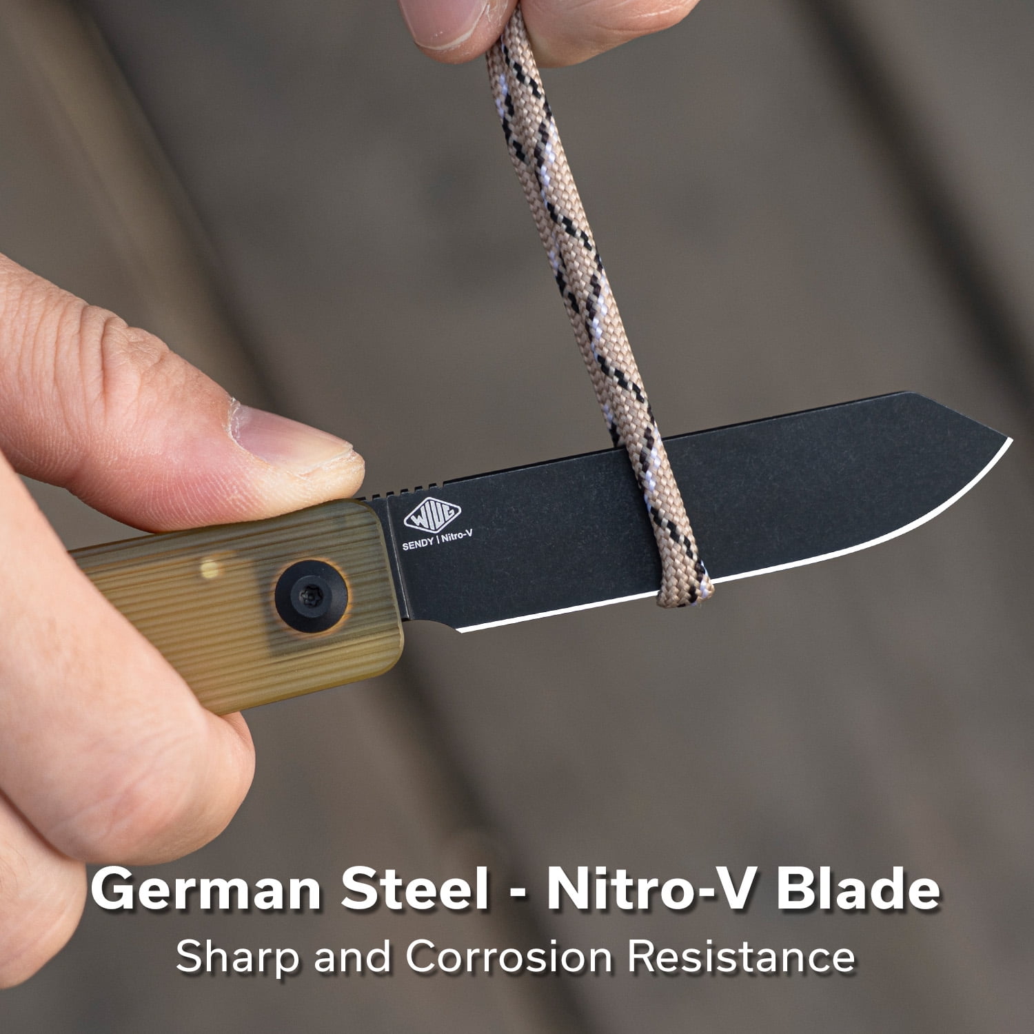 CIVIVI Knives Slippy Sendy Amber Ultem & Nitro-V Stainless Steel Pocket Knife C24075A-1
