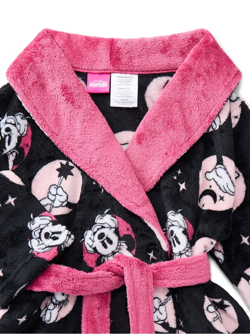 Disney Minnie Mouse Toddler Girls Pajama Robe, Sizes 2t-5t Disney Minnie Mouse Toddler Girls Pajama Robe, Sizes 2t-5t
