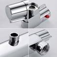 thumbnail image 4 of Thermostatic shower mixer, 2 outlets, top and bottom, chrome plated brass, bathroom bathtub anti burn mixer, 4 of 5