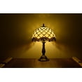 thumbnail image 2 of Tiffany Style Table Lamp Bedside LED Desk Lamp Shades Bedroom Stained-Glass 18.1'' Height Multi-color, 2 of 4