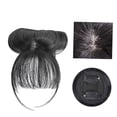 thumbnail image 4 of Extensiones de cabello sintético 3D con flequillo y clip frontal Negro natural, 4 of 7