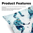 thumbnail image 2 of Lce Hockey Elegant Velvet Bed Pillow Covers Set - Decorative Pillows with Unique Patterns, Chair Pillow Covers - 16x16, 18x18, 20x20 inches for Any Occasion - Set of 2 Items, 2 of 6