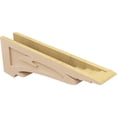 thumbnail image 5 of 5"W x 30"D x 10"H Thin Mayflower Rough Cedar Woodgrain TimberThane Corbel, Primed Tan, 5 of 6