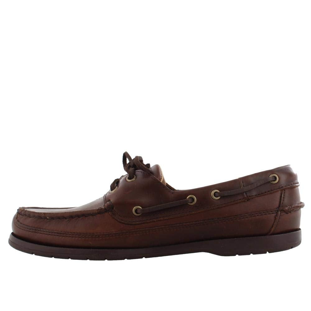 Sebago Schooner Waxy Shoes Dark Brown 
