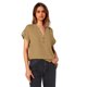 thumbnail image 4 of Blusas para las Mujeres Casual Verano Botón Sólido Camisa V-Cuello Blusa Suelta, Camiseta de Lino de Algodón para Acampar Al Aire Libre Y Uso Diario, Estilo Vintage, 4 of 9
