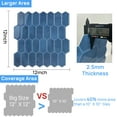 thumbnail image 5 of Peel And Stick Backsplash 3D Stick On Vinyl Sticker Thicker Upgrade Waterproof Mosaic Tiles 12 X 12 Inch (Set Of 10), 5 of 12