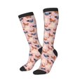 thumbnail image 2 of Haiem Funny Chicken Socks, Funny Novelty Crazy Design Cotton Socks Sports Socks Knee High Socks For Men, Women,1Pairs - Gift For Working Friends, 2 of 9