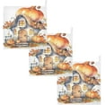 thumbnail image 7 of Dreamtimes 5 PCS Funny Pumpkin Autumn House Baby Muslin Washcloths, Watercolor Face Towel Burp Cloths Ultrasoft Absorbent Cotton Bath Wipes Towels for Newborn Boys Girls, 7 of 7