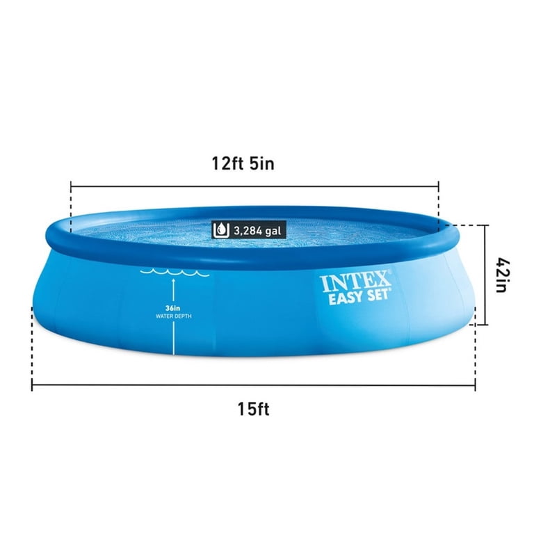 Intex, Swimming Pool, 15ft X 42in East Set with Filter Pump