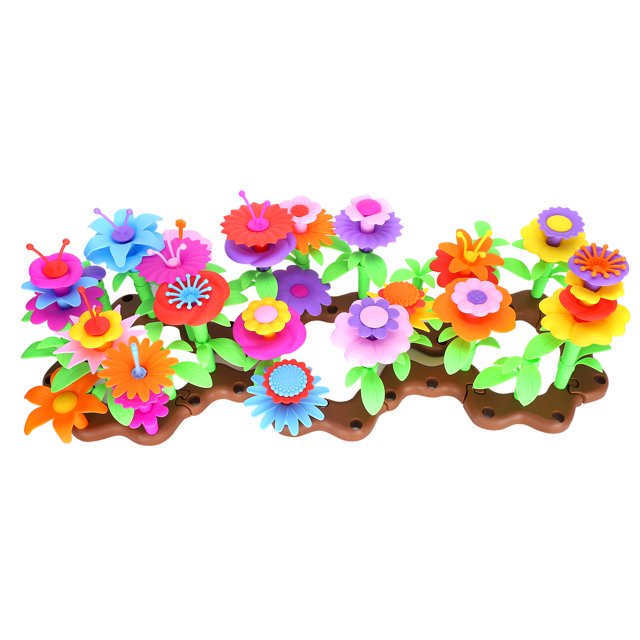 Juguetes De Construcción De Jardines, Juguetes De Construcción De Flores Lisas Coloridas, Para Niños Kid ANGGREK Flower Garden Building Toys
