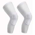 thumbnail image 2 of Yesbay 1Pc Breathable Sports Football Basketball Knee Pad Honeycomb Leg Brace Support-White, 2 of 7