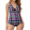 thumbnail image 1 of LUOGENLI Womens Swimsuit Tops Womens Tankini Tops Racerback Swim Tops Flowy Bathing Suit Tops Swimsuit Tops No Bottom Purple Size XL, 1 of 4