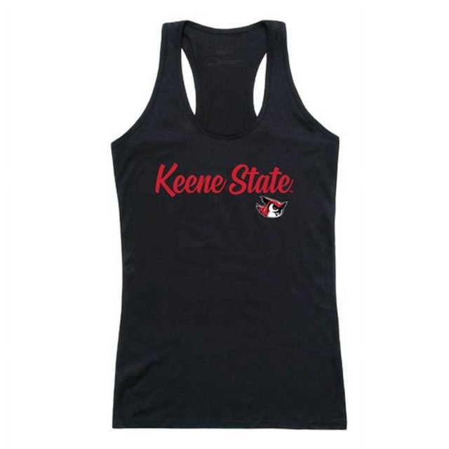 W Republic 557-453-BLK-03 Débardeurs Script pour Femmes Keene State College, Noir - Large
