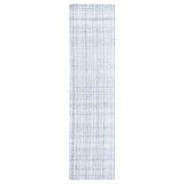 SAFAVIEH Marbella Eleanor Plaid Runner Rug, Grey/Ivory, 2'3" x 9'