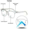 thumbnail image 2 of Readerest Blue Light Blocking Reading Glasses Clear 375 Magnification, Acrylic, 2 of 6