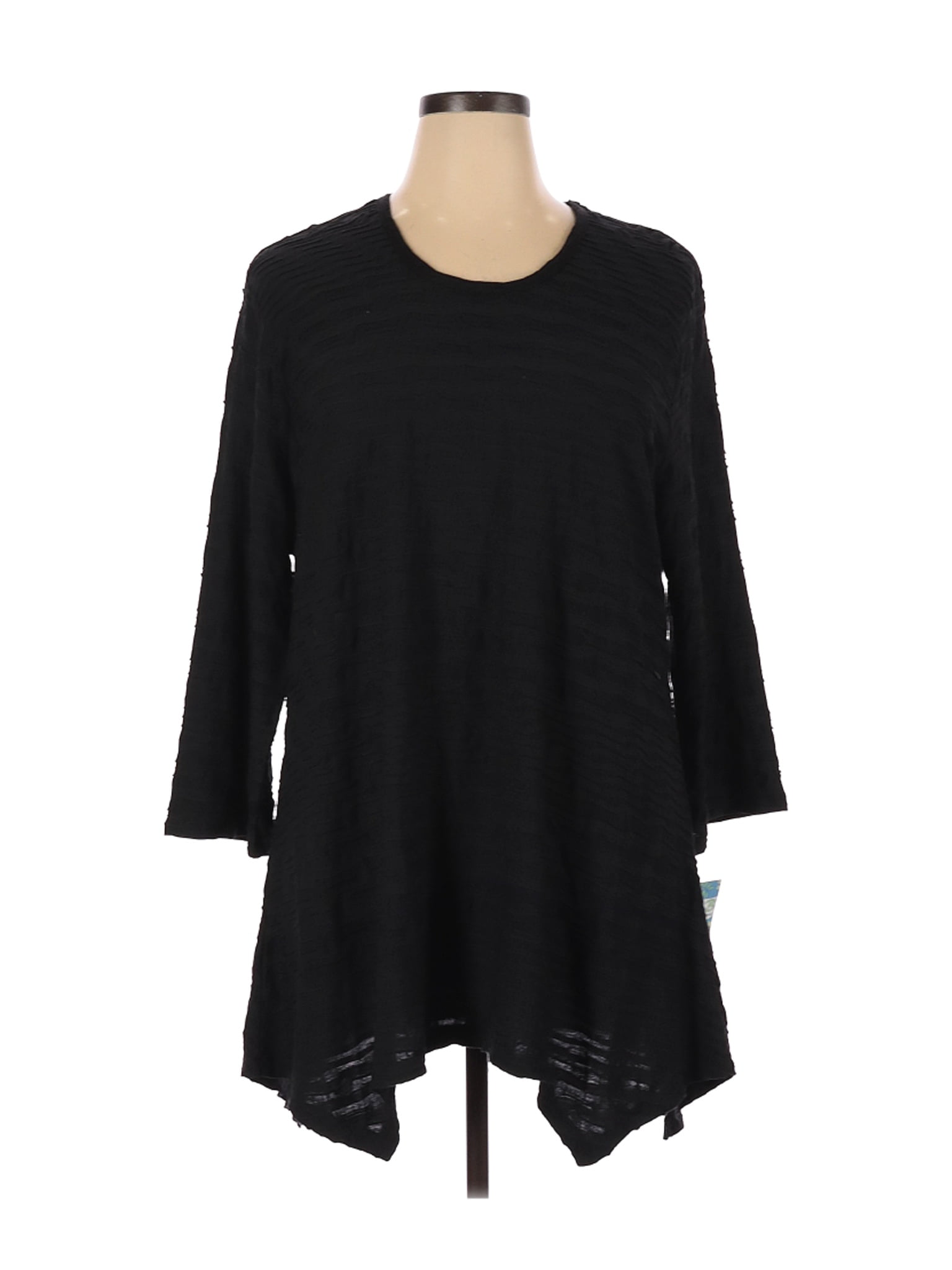 Lula b PreOwned Lula b Women's Size 1X Plus 3/4 Sleeve Top Walmart