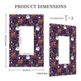 thumbnail image 5 of Kll Halloween Sweet Candy Wall Plate,Gloss Finish,Standard Size 1 - 5" X 3", Polycarbonate Thermoplastic,Electric Receptacle Plug Covers, 5 of 8