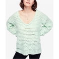 thumbnail image 1 of Free People Suéter de punto para mujer, verde, extra pequeño, 1 of 1