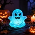 thumbnail image 3 of Halloween Ghost Squishy Toy with Glow in The Dark Glitter Design, 1-Pack, Light Blue, for Halloween Party Favors for Kids, 3 of 3