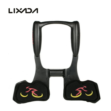Aero Road Bar Lixada Carbon Fiber Bicycle Aerobar Bike Road Triathlon Arm Rest Handlebars Bike Racing Aero Bar ()