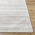 thumbnail image 2 of Hauteloom Akande Living Room, Bedroom Area Rug - Bohemian, Transitional - High Pile - Light Silver, Ash, Silver Gray - 5'3" x 7', 2 of 6