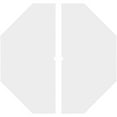 thumbnail image 4 of 28"OD x 1"ID x 11"C x 1"P Westin Architectural Grade PVC Contemporary Ceiling Medallion, Two Piece, 4 of 11