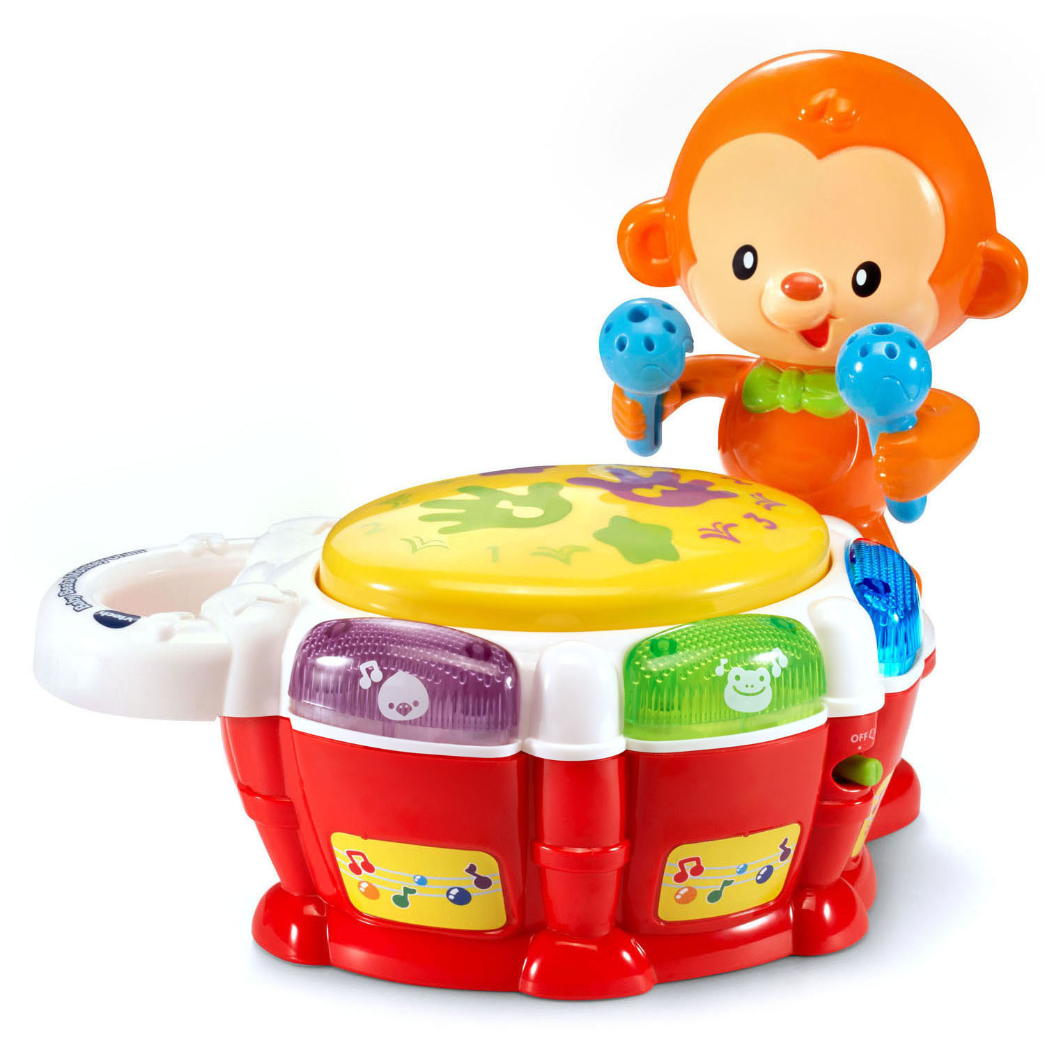 VTech Baby Beats Monkey Drum, Fun Animated Music Toy for Infant - image 4 of 9