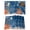 Blue, variant on Orange Navy Blue Coral Placemats Set of 4 Summer Beach Coastal Retro Place Mats Indoor Wipeable Table Mats Washable Cloth Dining Table Placemats for Kitchen Holiday Party Home Decor 13x19 Inch