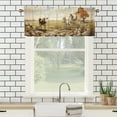 thumbnail image 3 of Cow Window Curtain Valances Funny Western Farmhouse Animal Wildlife Privacy Window Valances for Living Room Kitchen 54 by 18 in, 1 Panel, 3 of 6