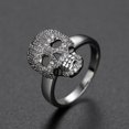 thumbnail image 3 of Punk Colorful CZ Skeleton Devil Ring Negro Blanco Bling Zircon Skull Face Iced Rings para hombres Fashio Biker Hip Hop Jewelry WD.WDQZL Cocina, 3 of 4